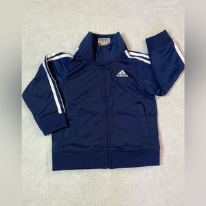 Adidas Kids Navy Blue/White Jacket Toddler size 18 month
Like new!